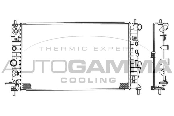 AUTOGAMMA radiatorius, variklio aušinimas 102415