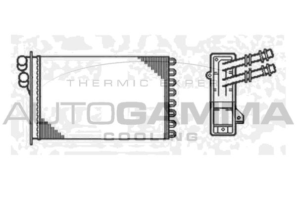 AUTOGAMMA Теплообменник, отопление салона 102422