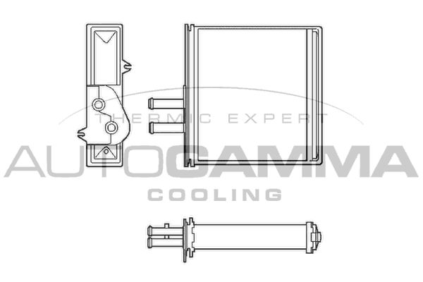 AUTOGAMMA Теплообменник, отопление салона 102428