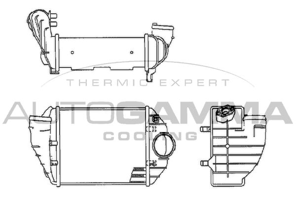 AUTOGAMMA Интеркулер 102535