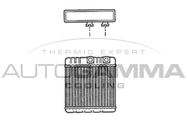 AUTOGAMMA Теплообменник, отопление салона 102541