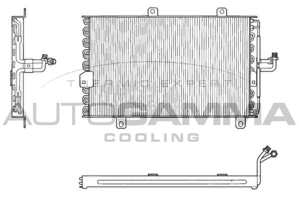 AUTOGAMMA Конденсатор, кондиционер 102569