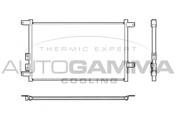 AUTOGAMMA Конденсатор, кондиционер 102570