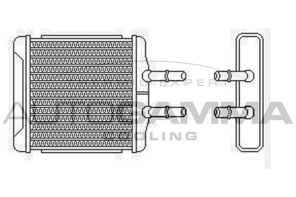 AUTOGAMMA Теплообменник, отопление салона 102584