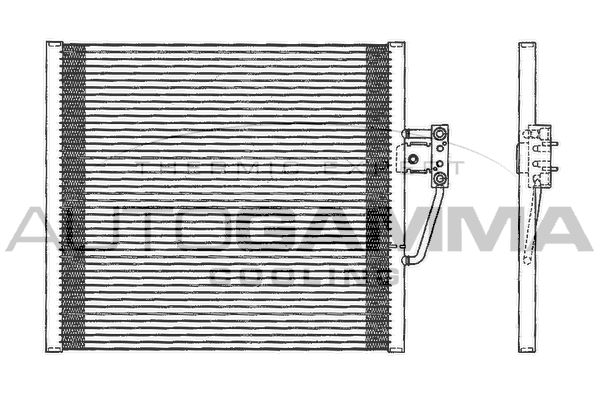 AUTOGAMMA Конденсатор, кондиционер 102609