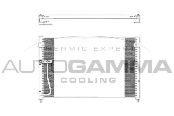 AUTOGAMMA Конденсатор, кондиционер 102678