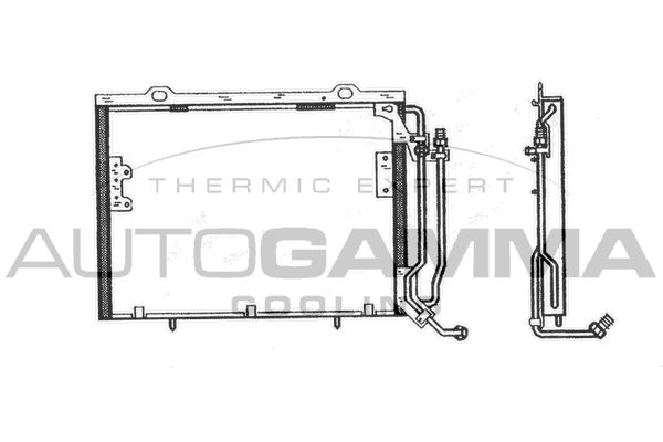 AUTOGAMMA Конденсатор, кондиционер 102699