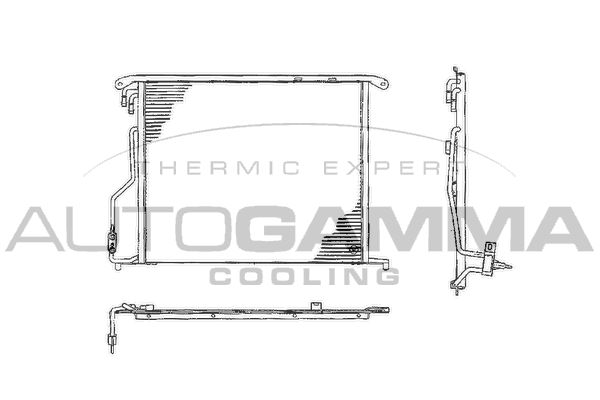 AUTOGAMMA Конденсатор, кондиционер 102704