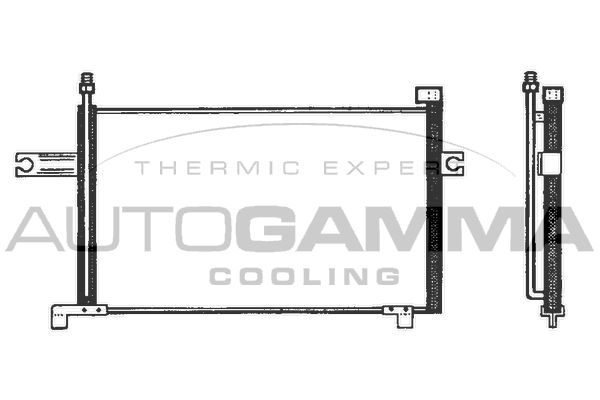 AUTOGAMMA Конденсатор, кондиционер 102720