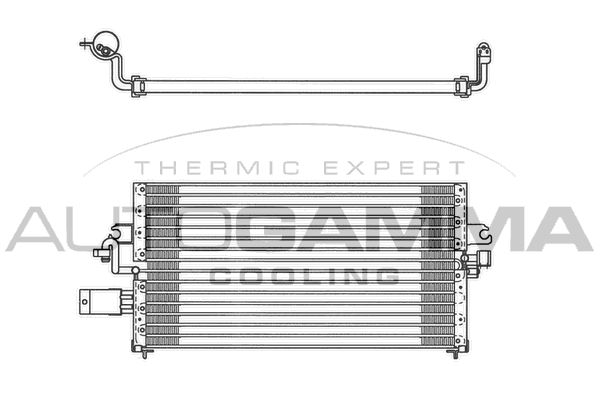 AUTOGAMMA Конденсатор, кондиционер 102725