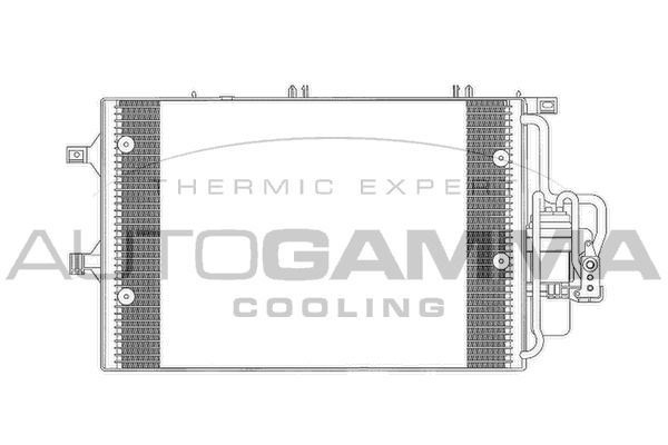 AUTOGAMMA Конденсатор, кондиционер 102738
