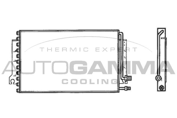 AUTOGAMMA Конденсатор, кондиционер 102758