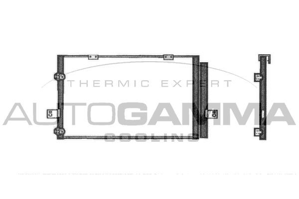 AUTOGAMMA Конденсатор, кондиционер 102765