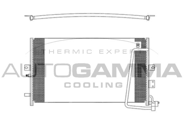 AUTOGAMMA Конденсатор, кондиционер 102775