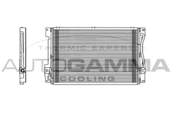 AUTOGAMMA Конденсатор, кондиционер 102831