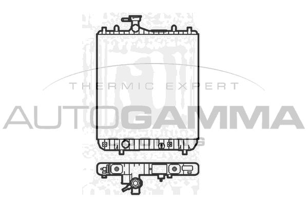 AUTOGAMMA radiatorius, variklio aušinimas 102870