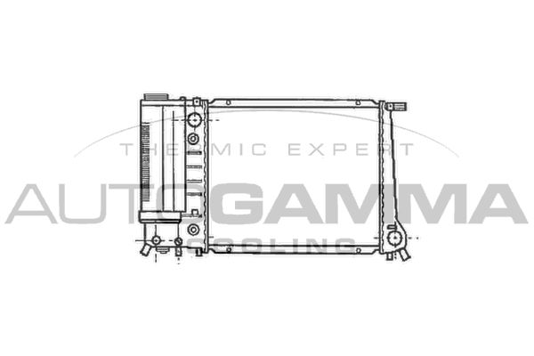 AUTOGAMMA Радиатор, охлаждение двигателя 102898
