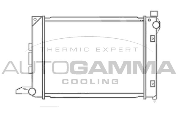 AUTOGAMMA Радиатор, охлаждение двигателя 102939
