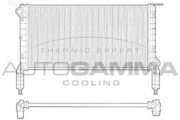 AUTOGAMMA radiatorius, variklio aušinimas 102963
