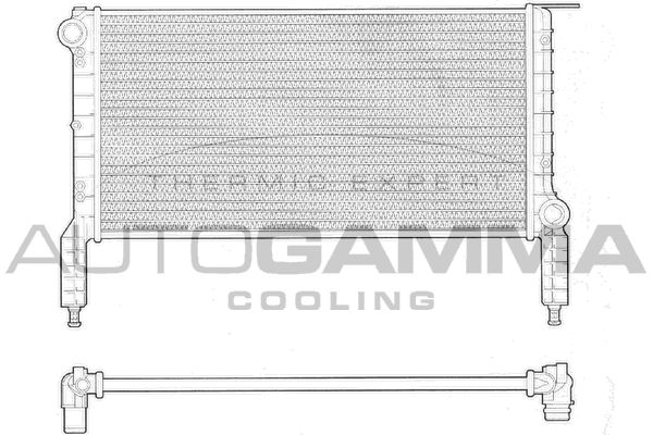 AUTOGAMMA radiatorius, variklio aušinimas 102964