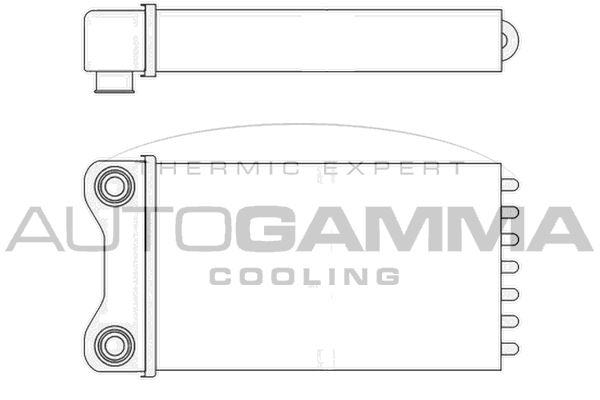 AUTOGAMMA Теплообменник, отопление салона 102987