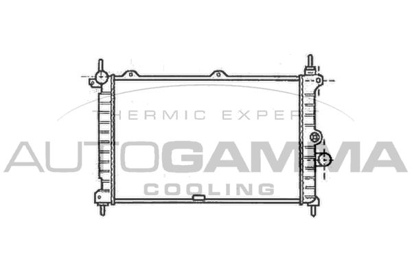 AUTOGAMMA Радиатор, охлаждение двигателя 103000
