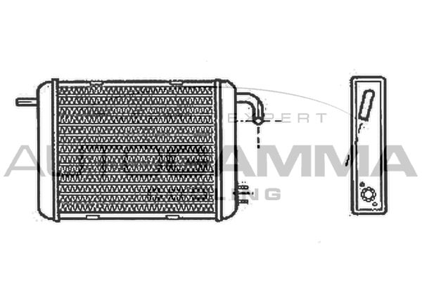 AUTOGAMMA Теплообменник, отопление салона 103001