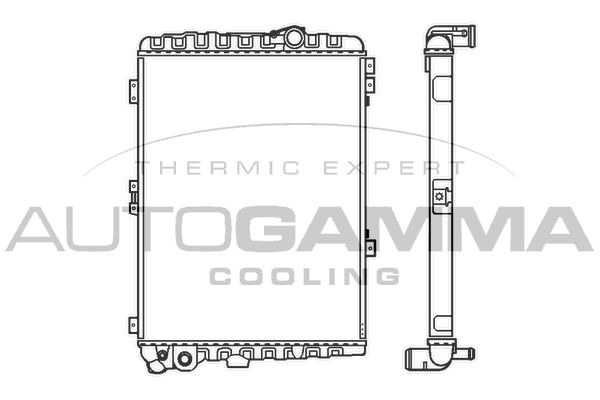 AUTOGAMMA Радиатор, охлаждение двигателя 103036