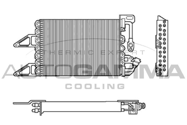 AUTOGAMMA Конденсатор, кондиционер 103042