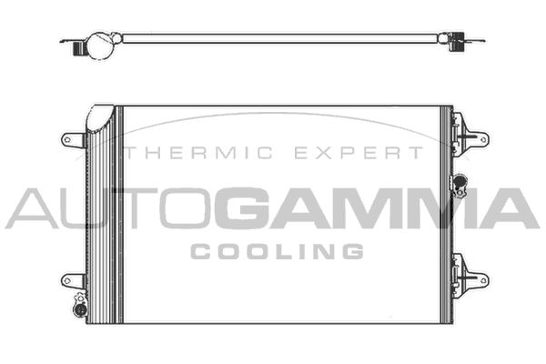 AUTOGAMMA Конденсатор, кондиционер 103151