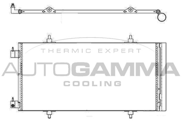 AUTOGAMMA Конденсатор, кондиционер 103226