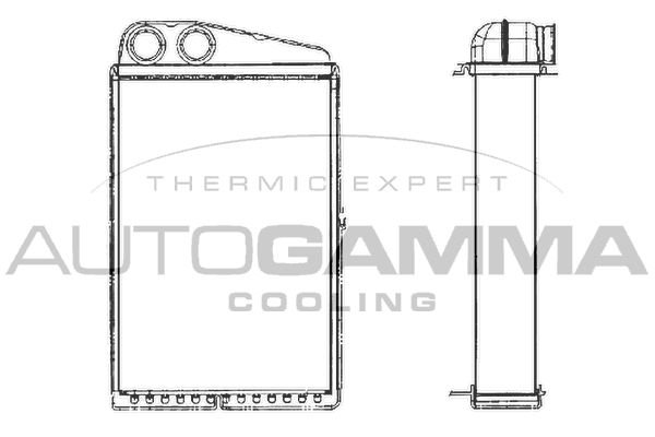 AUTOGAMMA Теплообменник, отопление салона 103247