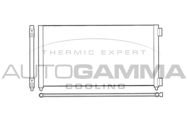 AUTOGAMMA Конденсатор, кондиционер 103254
