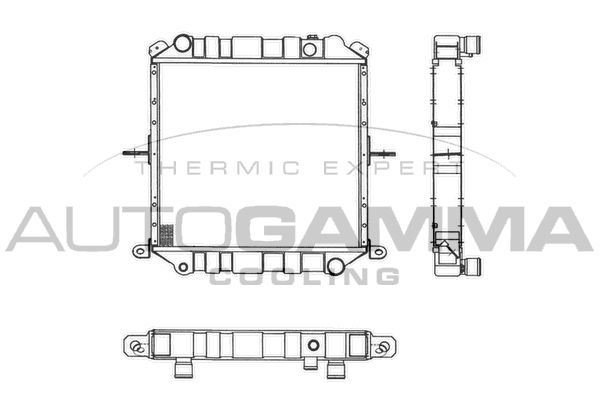 AUTOGAMMA Радиатор, охлаждение двигателя 103258