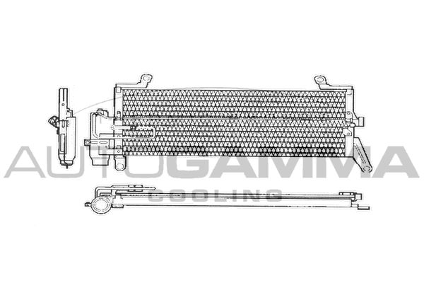 AUTOGAMMA Конденсатор, кондиционер 103287