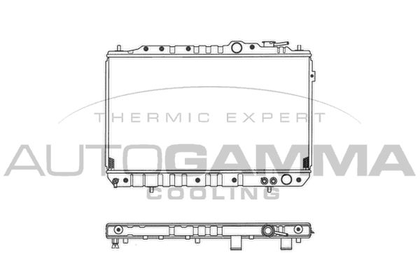 AUTOGAMMA Радиатор, охлаждение двигателя 103330