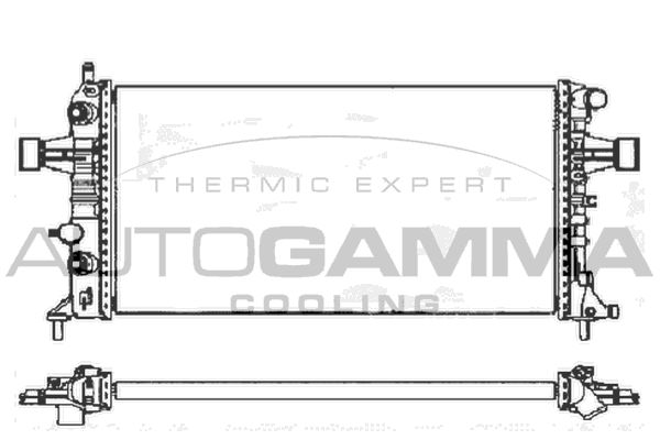 AUTOGAMMA Радиатор, охлаждение двигателя 103368