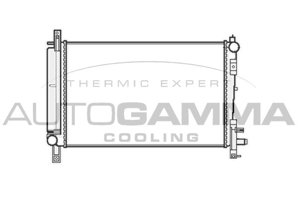 AUTOGAMMA radiatorius, variklio aušinimas 103401