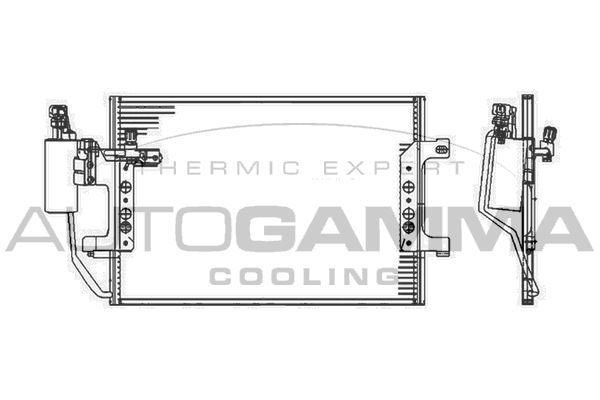 AUTOGAMMA Конденсатор, кондиционер 103467