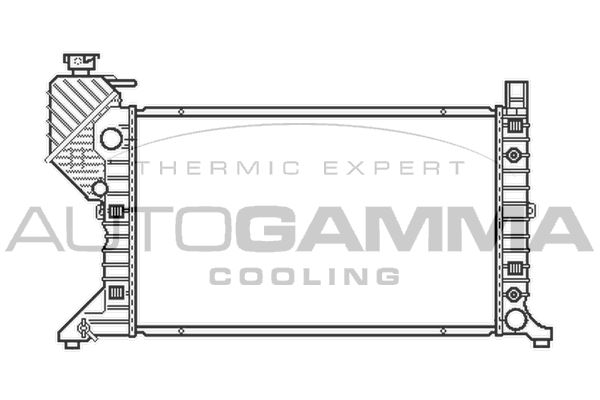 AUTOGAMMA Радиатор, охлаждение двигателя 103474