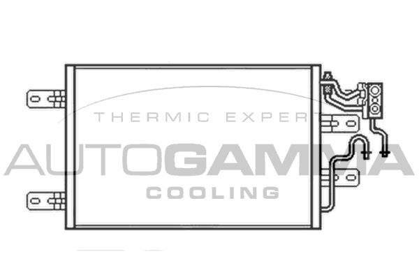 AUTOGAMMA Конденсатор, кондиционер 103524