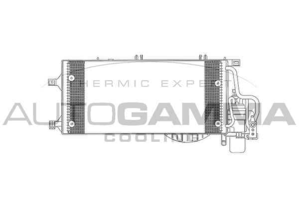 AUTOGAMMA Конденсатор, кондиционер 103625