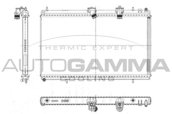 AUTOGAMMA Радиатор, охлаждение двигателя 103643