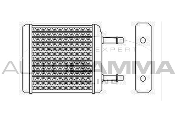 AUTOGAMMA Теплообменник, отопление салона 103647