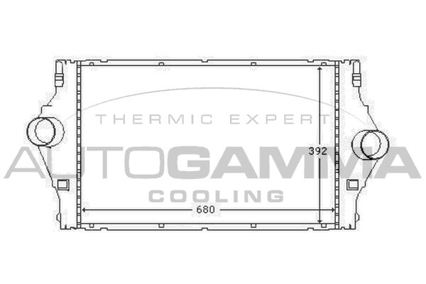 AUTOGAMMA Интеркулер 103745