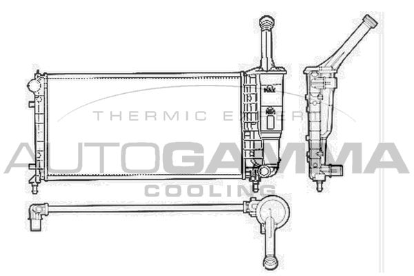 AUTOGAMMA radiatorius, variklio aušinimas 103757