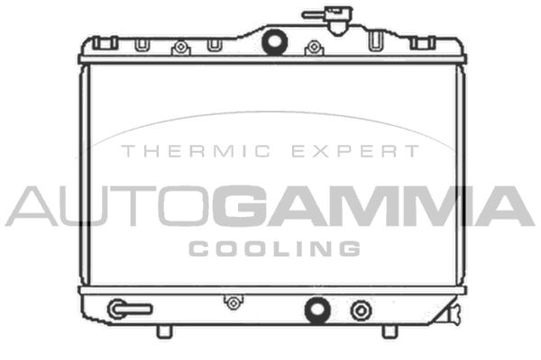 AUTOGAMMA Радиатор, охлаждение двигателя 103782