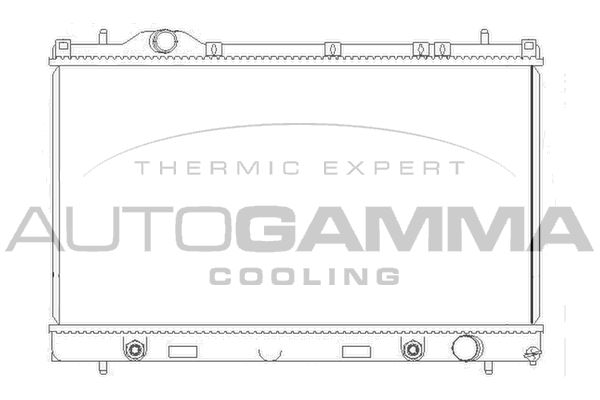 AUTOGAMMA Радиатор, охлаждение двигателя 103824