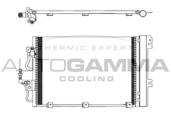 AUTOGAMMA Конденсатор, кондиционер 103828