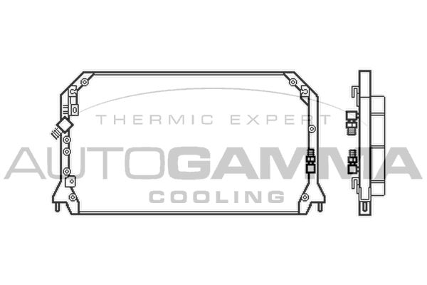 AUTOGAMMA Конденсатор, кондиционер 103852